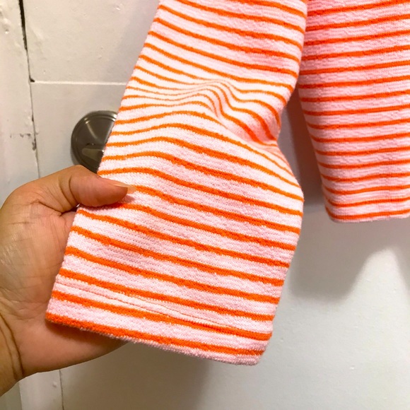 Love by Gap textured h terry pink star hoodie Medium - Picture 3 of 8